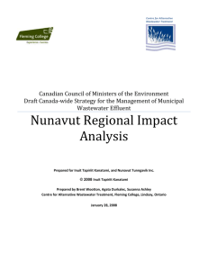 Nunavut Regional Impact Assessment