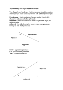 Trigonometry and Right