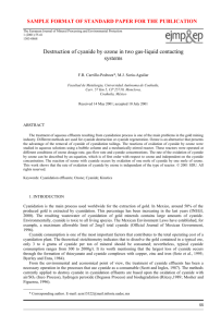 Sample Format of Standard Paper for the Publication