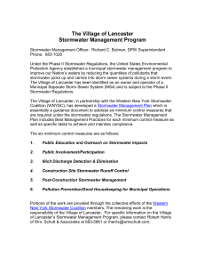 Under the Phase II Stormwater Regulations, the United States