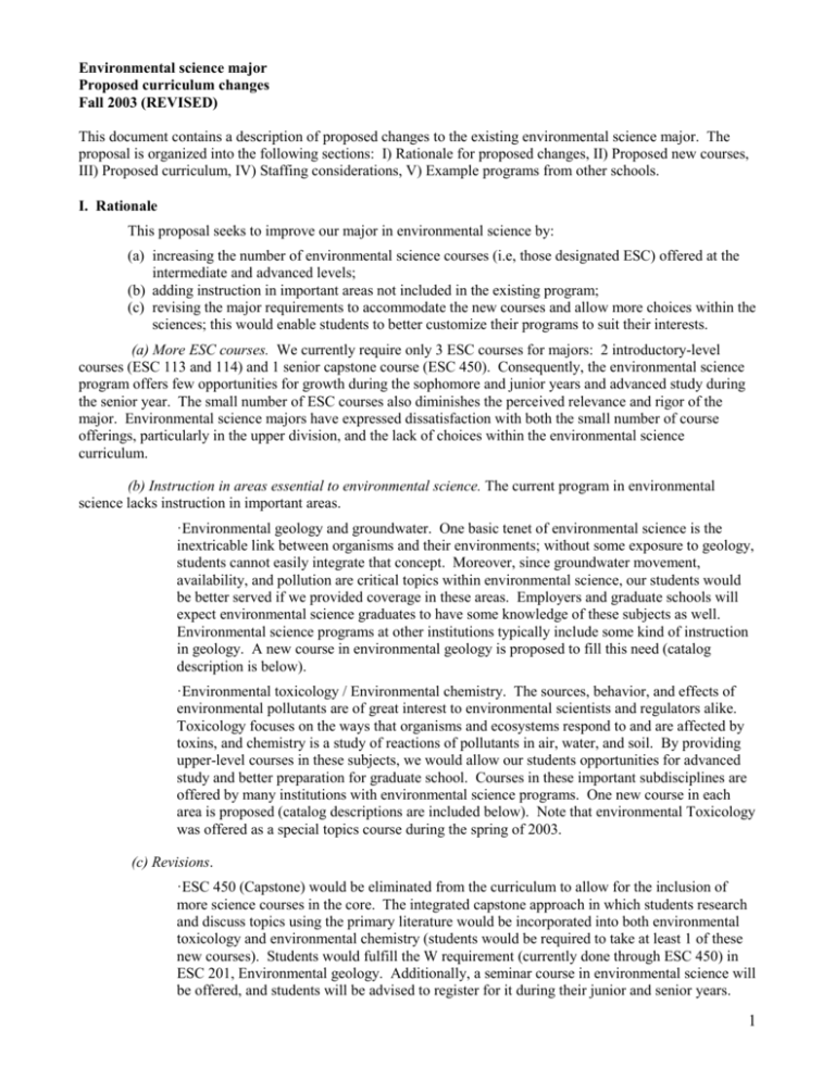 ecology research proposal example