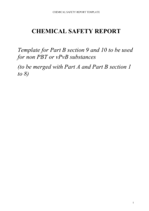 Chemical Safety Report