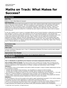 Unit Plan Template