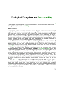 Ecological Footprints and Sustainability