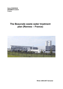 Waste water treatment in Rennes