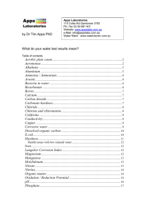 What do your water test results mean?