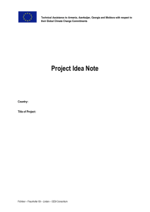 Project Idea Note (PIN)