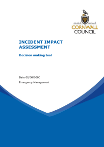 Incident Impact Assessment: Decision Making Tool