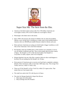 Super Size Me: The facts from the film