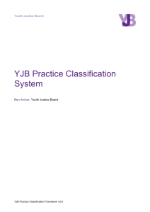 YJB Practice Classification Framework