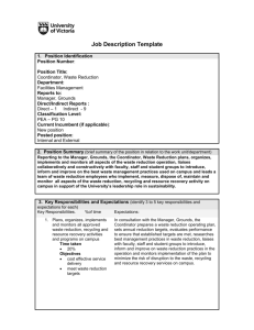 Job Description Template 1. Position Identification Position Number