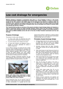 DR1_HO_OXFAM Technical Brief Drainage