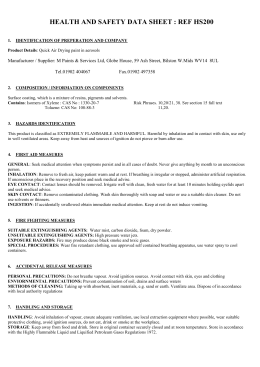 Class 3 Flammable Liquids Risk Assessment Form