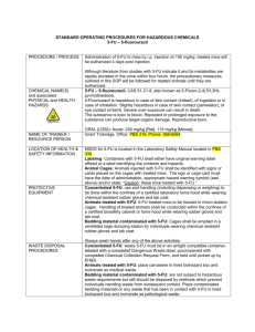 standard operating procedures for hazardous chemicals