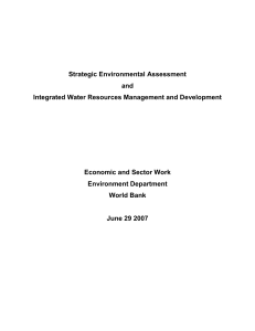 Strategic Environmental Assessment in Water Resources