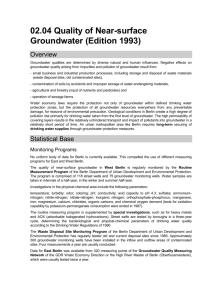 02.04 Quality of Near-surface Groundwater (Edition 1993)