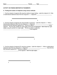 Activity on midpoints