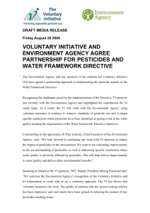 Media Release - Voluntary Initiative