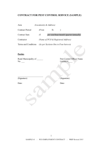 PCO Employment contract (Sample #1)
