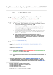 Compilation of amendments adopted in project A006 to enter into