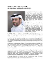Adel Ahmed Al Zarouni, Managing Director, Burooj Properties