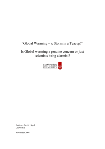 “Global Warming – A Storm in a Teacup