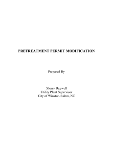 PRETREATMENT PERMIT MODIFICATION FLOW CHART