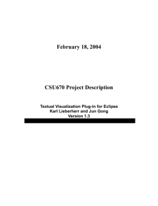 CSU670 Project Description