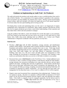 Guidance on Implementing an Audit Trail – for Producers