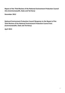 Report of the Third Review of the National Environment Protection