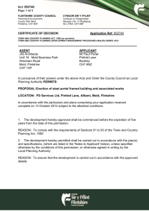 Decision Notice - Flintshire County Council
