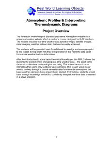 Atmospheric Profiles & Interpreting Thermodynamic Diagrams