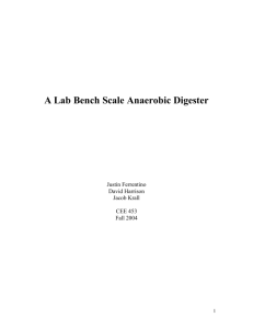 A Lab Bench Scale Anaerobic Digester