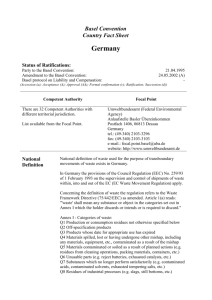 Germany - Basel Convention