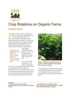 Purposes of crop rotation - Center for Environmental Farming Systems