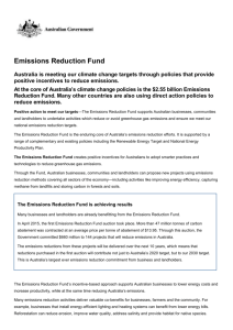 Emissions Reduction Fund (DOC
