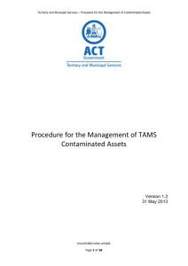 Procedures - Territory and Municipal Services