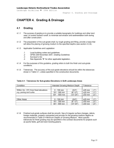 CHAPTER 4. Grading & Drainage