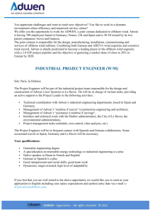 Industrial Project Engineer