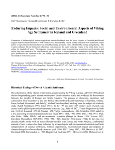 Enduring Impacts: Social and Environmental Aspects of Viking Age
