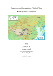 Environmental Impact of the Qinghai