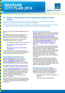 12. Guide to development in the Transport air quality corridor overlay