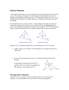 Ceva`s Theorem - My Webspace files