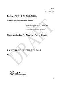 Commissioning for Nuclear Power Plants (Rev.)