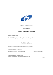 CC NETWORK (Cross-compliance network) - CORDIS