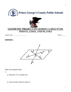 GEOMETRY EXERCISE PROJECT LESSON 1