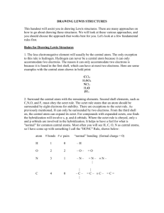 DRAWING LEWIS STRUCTURES