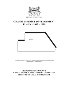 chobe district development plan 6 2003