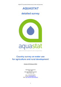 AQUASTAT - Food and Agriculture Organization of the United Nations
