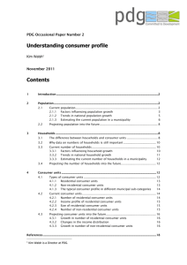 Understanding consumer profile